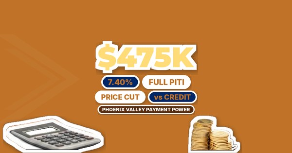 What Does a $475,000 Phoenix Home Cost at 7.40%? Full PITI (Oct 2026)