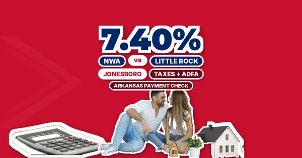 Arkansas Mortgage Payments at 7.40%: Bentonville vs. Little Rock vs. Jonesboro (Oct 2026)