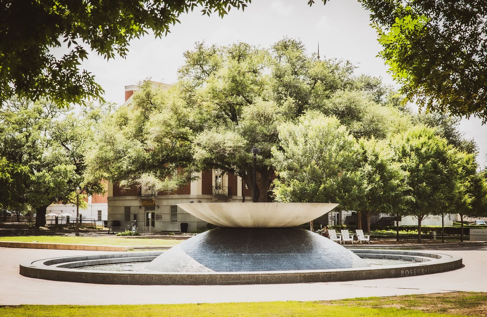 Rosenbalm Fountain on the Baylor University campus in Waco, Texas