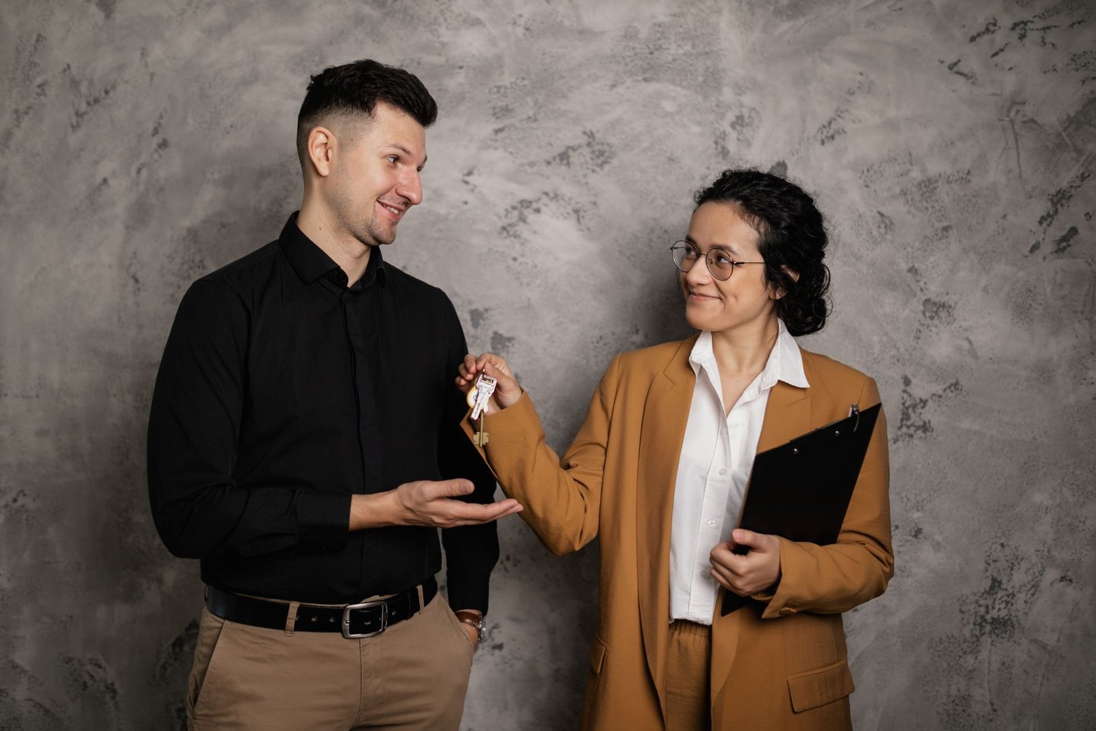 Business owners meeting with an advisor over documents